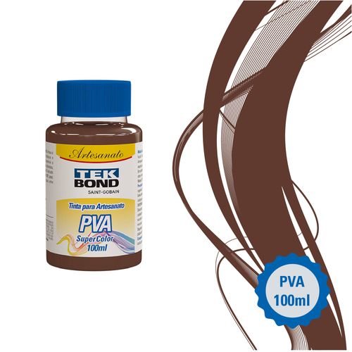 Tinta PVA Super Color Chocolate 100ml - Tekbond