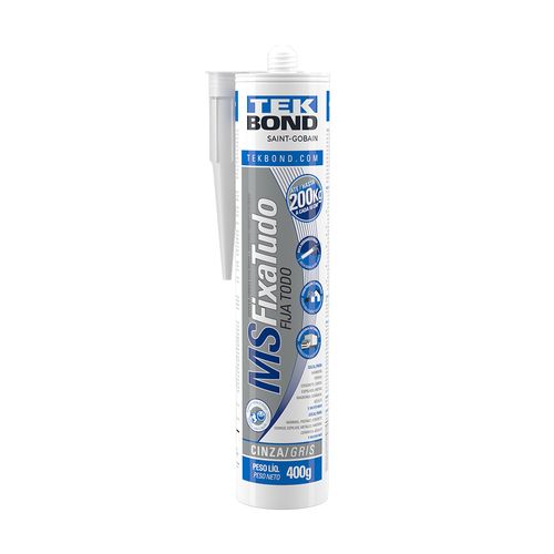 MS Fixa Tudo Cinza 400G Cola Em Baixo Da Agua Tekbond