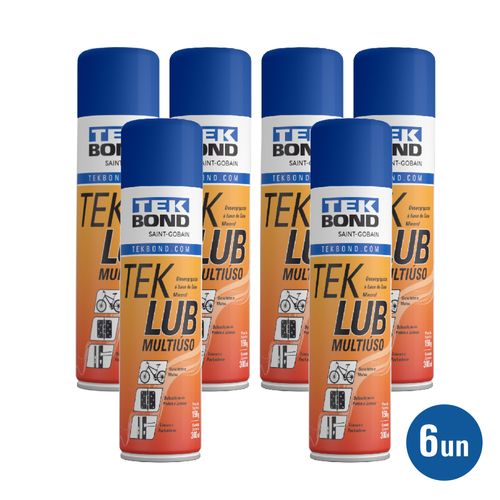 Kit 6 Desengripante Tek Lub 300ml 150G - Tekbond