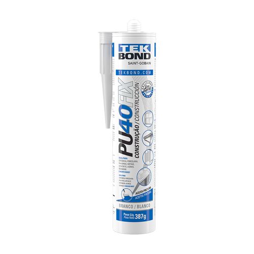 Pu40Fix Branco 387G 280ml - Cartucho - Tekbond