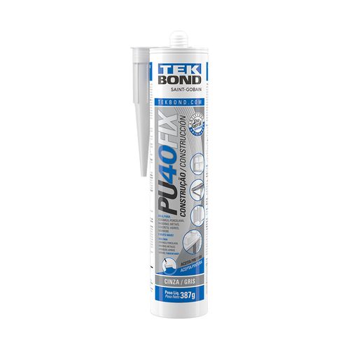 Pu40Fix Cinza 387G/280ml - Cartucho - Tekbond