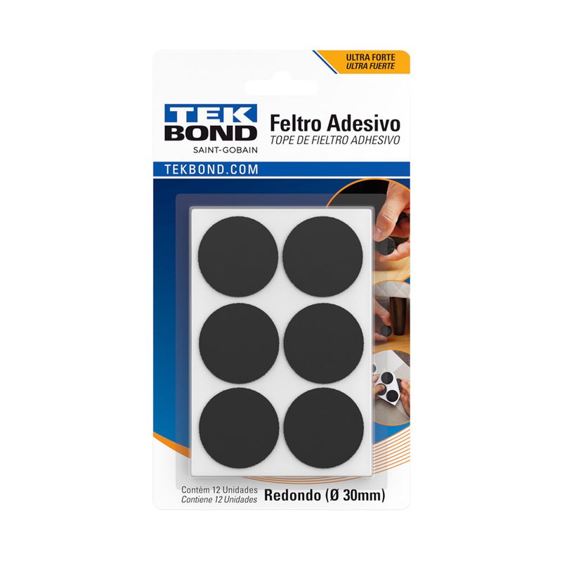 Feltro-Protetor-Adesivo-Redondo-Preto-30Mm---12-Unidades---Tekbond-TB-23701003000