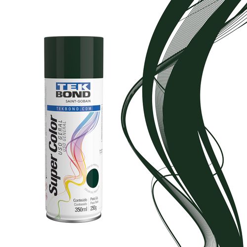 Tinta Spray Uso Geral Verde Escuro 350ml 250G - Tekbond