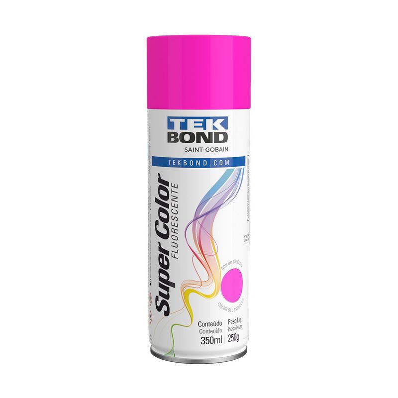 Tinta-Spray-Fluorescente-Rosa-350Ml--250G---Tekbond-TB-23241006900