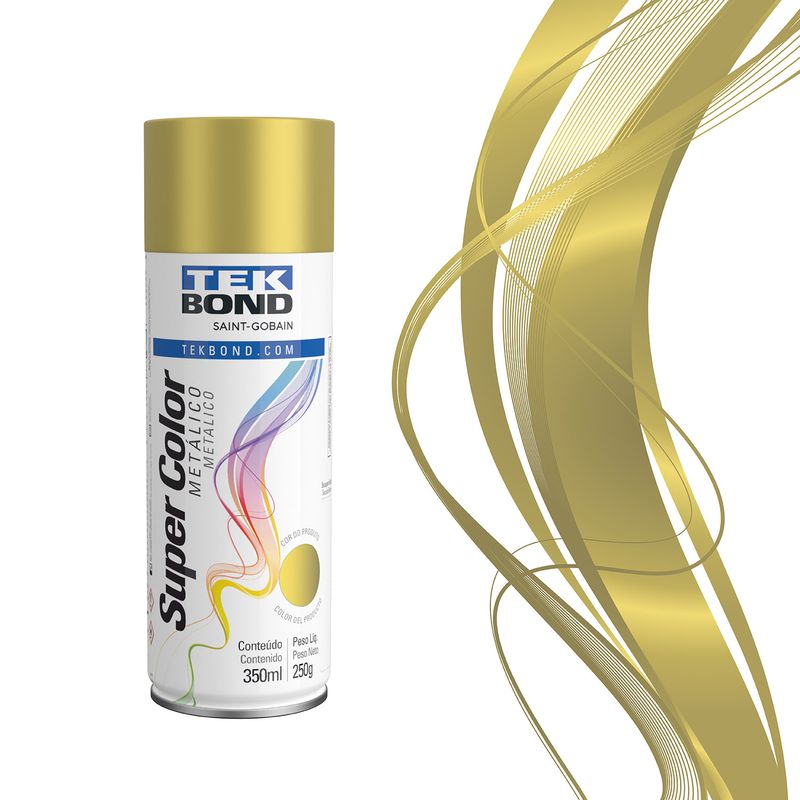 Tinta-Spray-Metalico-Dourado-350Ml-250G---Tekbond-TB-23291006900