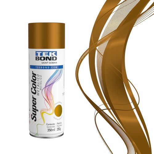 Tinta Spray Metálico Cobre 350ml 250G - Tekbond