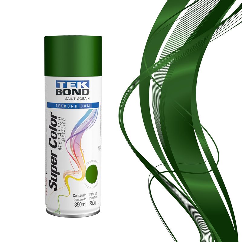 Tinta-Spray-Metalico-Verde-350Ml-250G---Tekbond-TB-23331006900