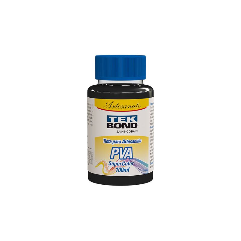 Tinta-PVA-Super-Color-Preto-100ml-Frasco---Tekbond-TB-26100110000
