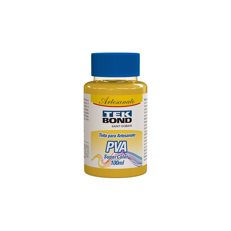 Tinta-PVA-Super-Color-Amarelo-Smile-100ml-Frasco---Tekbond-TB-26100210000