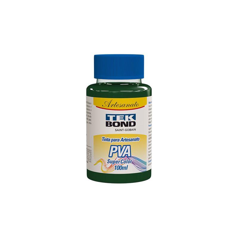 Tinta-PVA-Super-Color-Verde-Floresta-100ml-Frasco---Tekbond-TB-26105210000