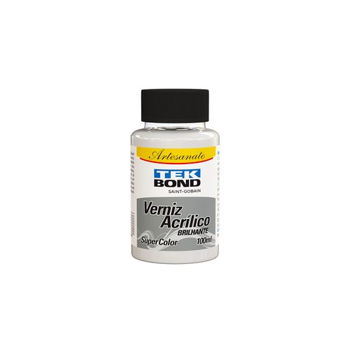 Verniz Acrílico Brilhante Artesanato 100ml Frasco - Tekbond