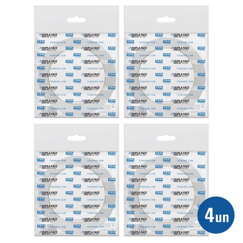 Kit 4 unid. Fita Dupla Face Papel - Tekbond
